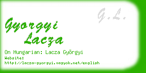 gyorgyi lacza business card