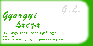 gyorgyi lacza business card